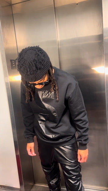 LEATHER SC SWEATSHIRT