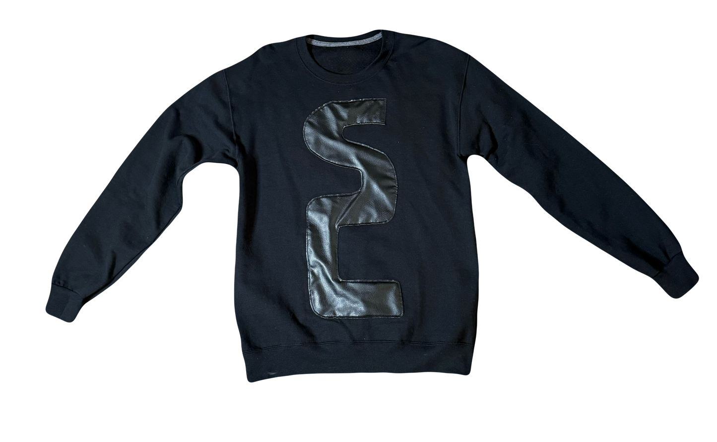 LEATHER SC SWEATSHIRT