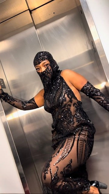 3 PIECE MESH 'EYES ON ME' SET